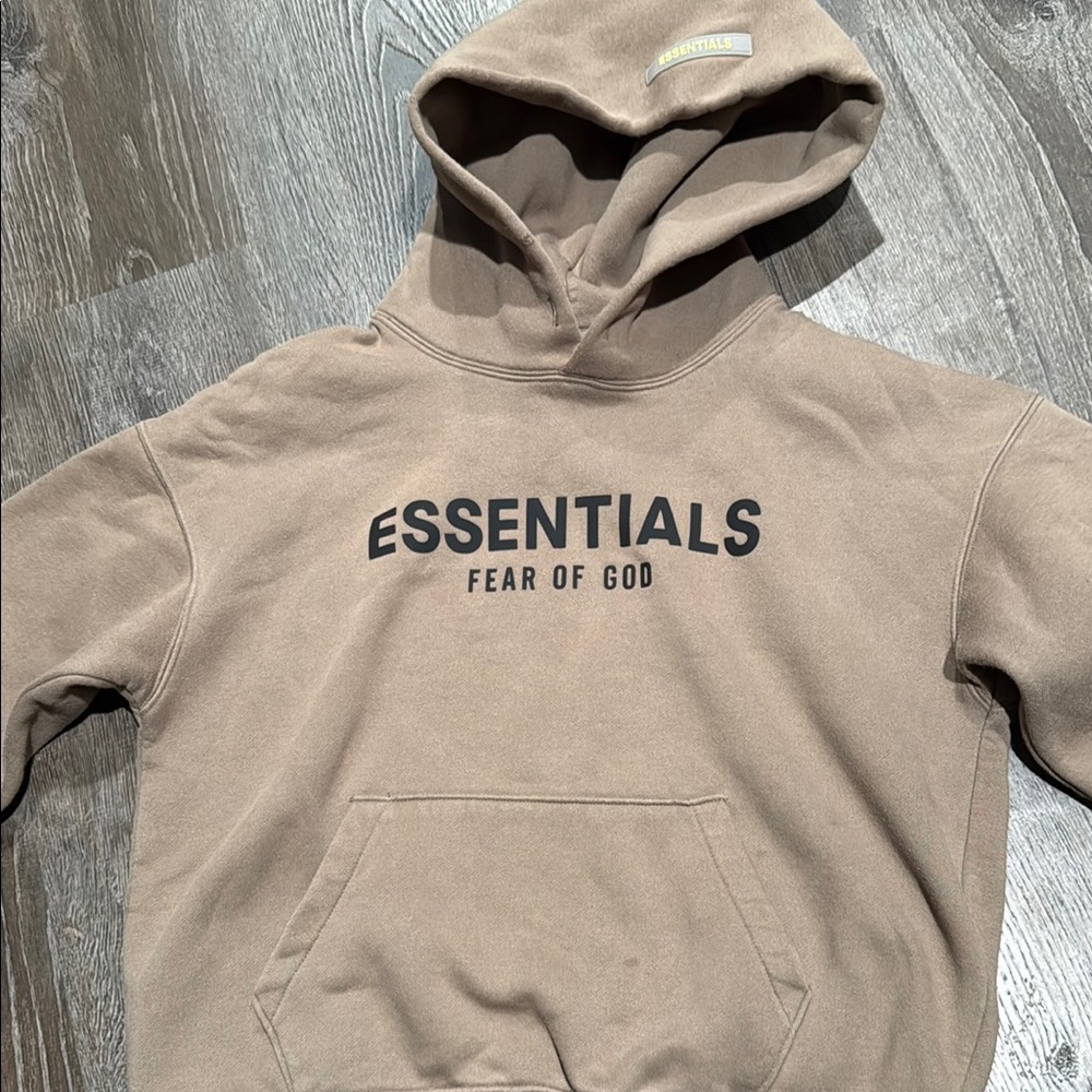 Fear of God Tan Essentials Pullover Hoodie